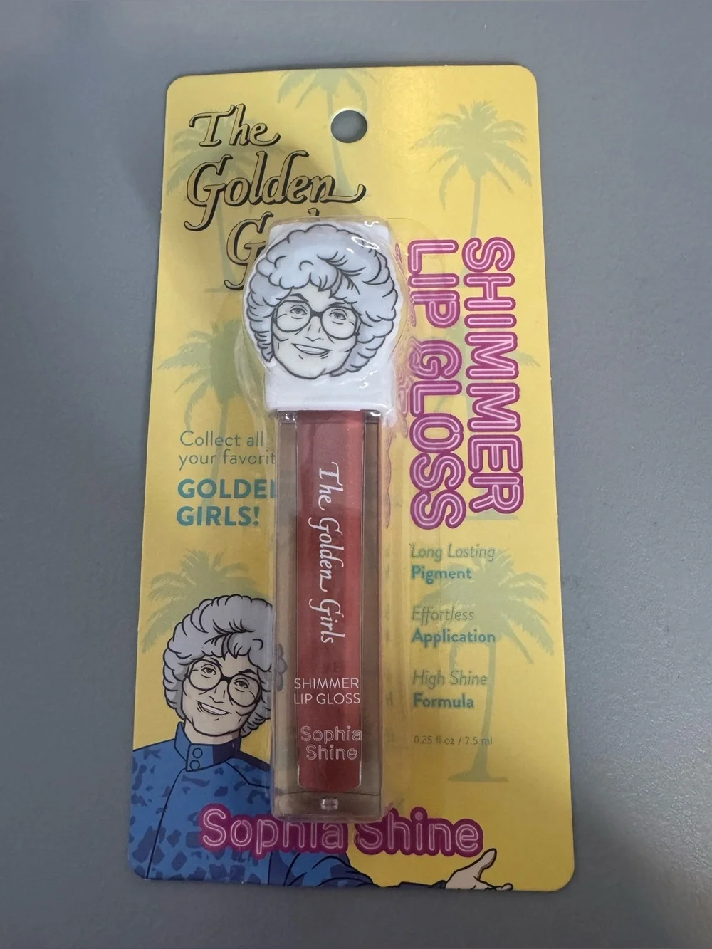The golden girls tv show Shimmer Lip Gloss — Sophia Shine (Pink-Coral)